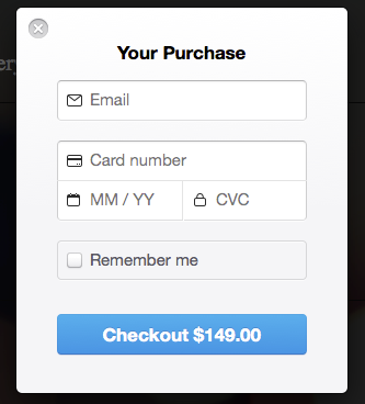 Payment Form Checkout Example