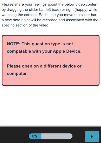 Video Sentiment: iOS Warning