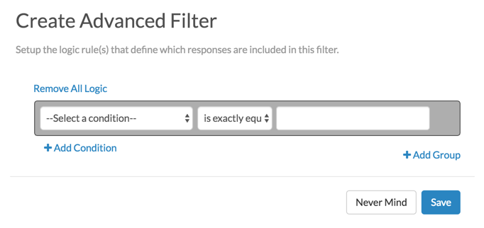 Create Advanced Filter