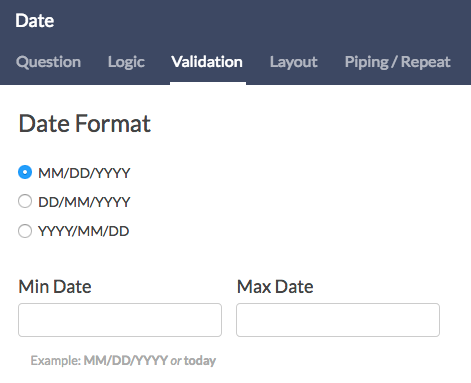 Date Format Validation