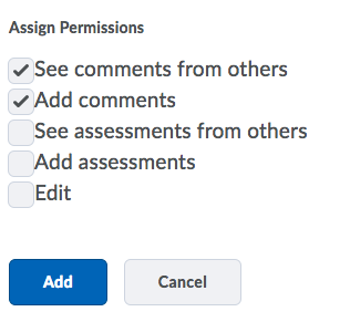 Shows the Assign Permissions options and the Add button.