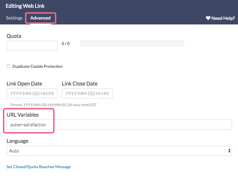 Add URL Variable to Tracking Link