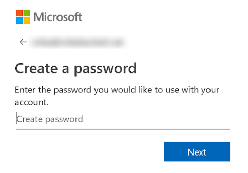 Microsoft Password Box