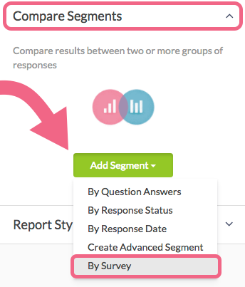 Segment Your Report by Survey