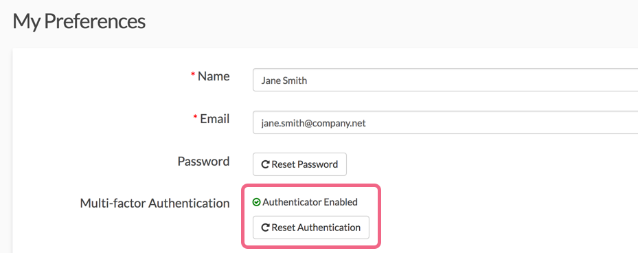 Reset Your Multi-factor Authentication