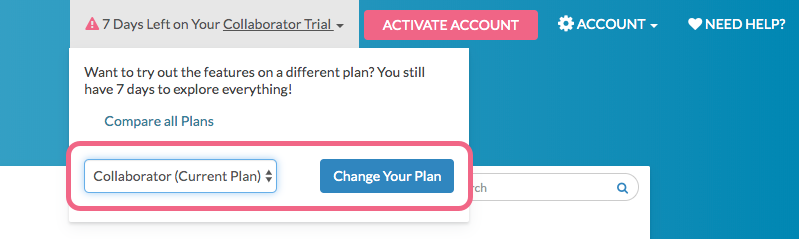 Change Your Trial License