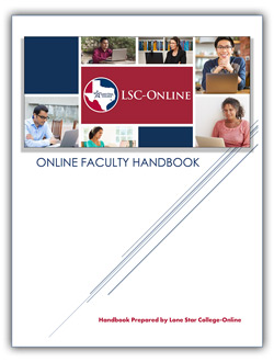Image of Online Faculty Handbook cover