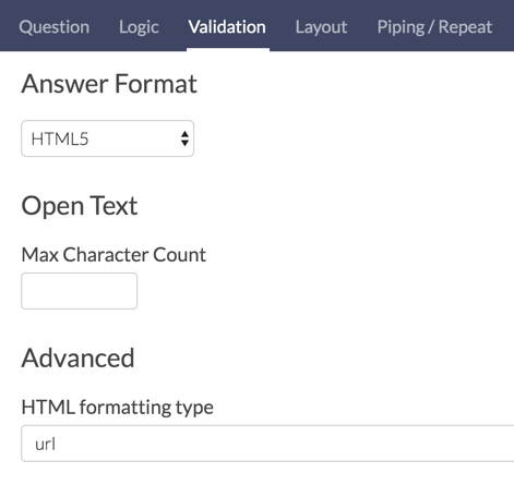 HTML5 Formatting