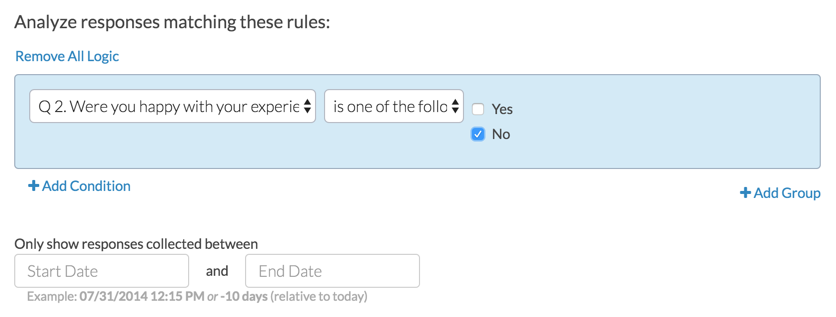 Filter Open Text Analysis: Create Rule