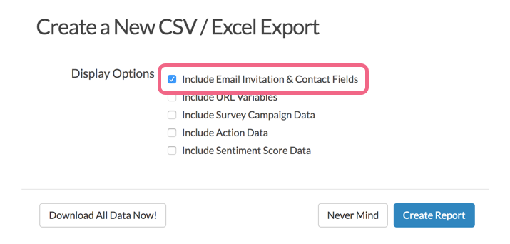 Include Email Invitation & Contact Fields