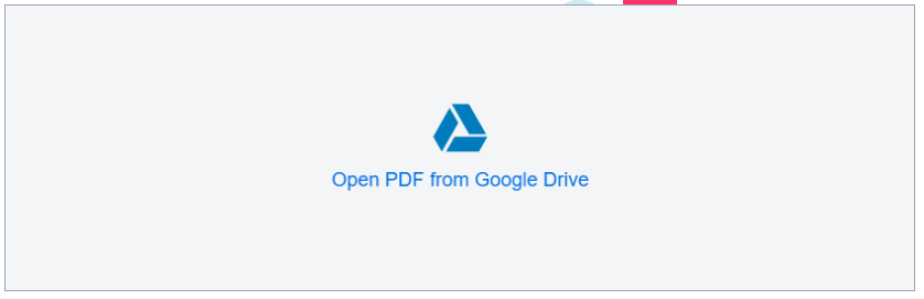 Open PDF from Google Drive button on the OrbitDoc dashboard