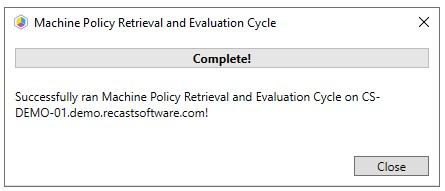 Machine Policy Retrieval and Evaluation Cycle ScreenShot