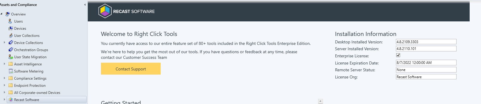 Right Click Tools Enterprise Server Installation