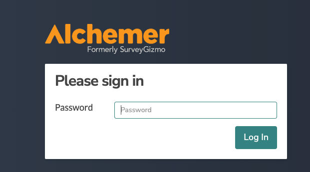 Password Entry for Protected Report