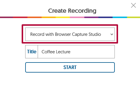 Identifies Record with Browser Capture Studio