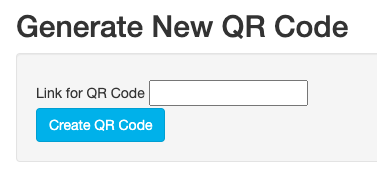 Settings - Generate New QR Code - Custom