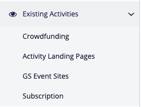 Event Page Category