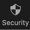 The Zoom Security icon is a shield with the word 