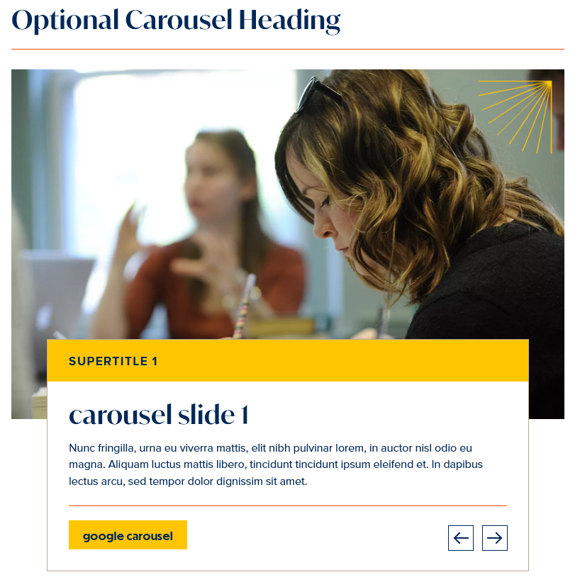 screenshot carousel display