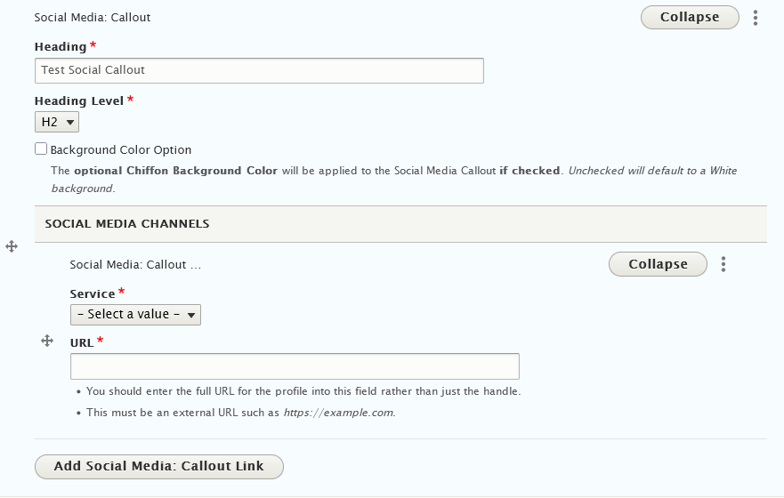 screenshot social media callout fields