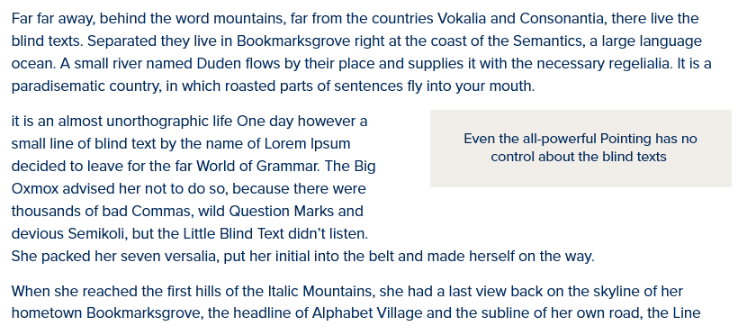 screenshot wysisyg blockquote display