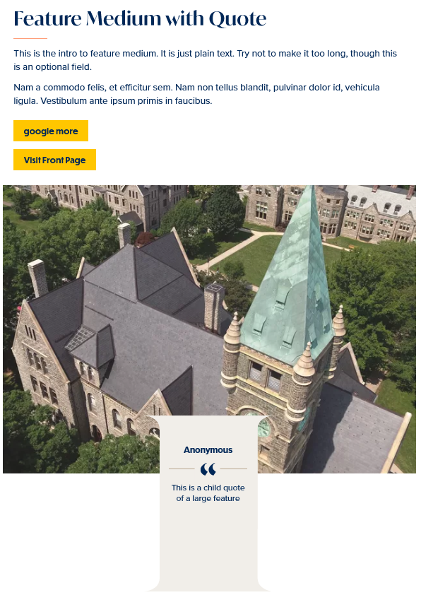 screenshot feature medium display with quote