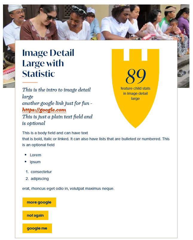 screenshot image detail large display with statistic