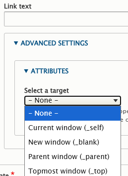 screenshot target options
