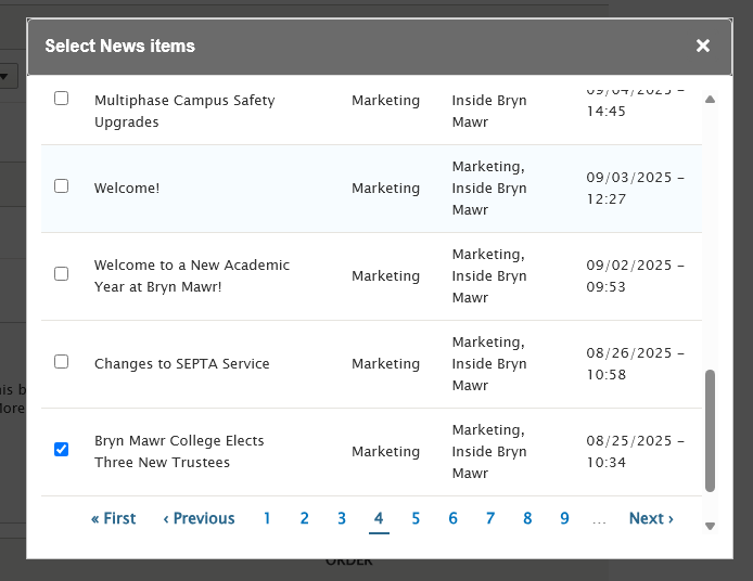 screenshot news 3-up article selection manual