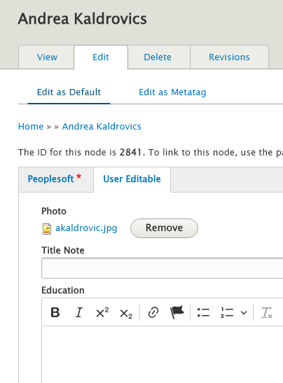 screenshot directory edit screen user info