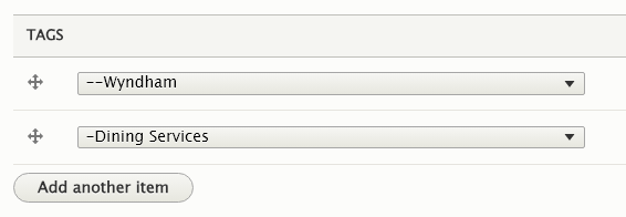 screenshot tags form