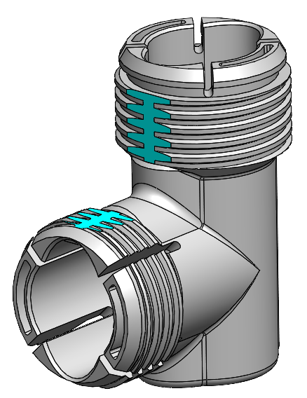 A grey and blue pipe Description automatically generated with medium confidence