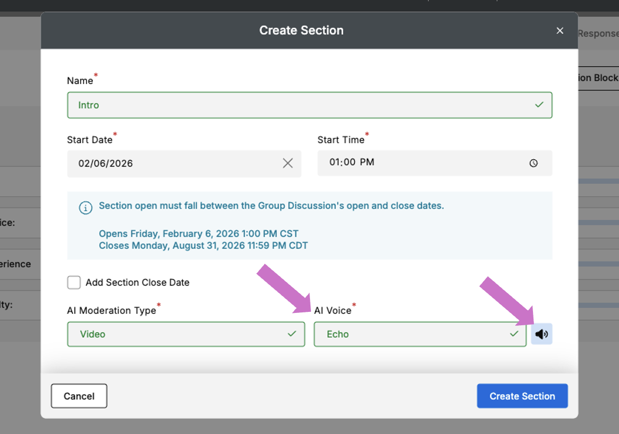 Previewing Question Types
