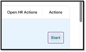 Click the Start link in the Actions column to begin the request.