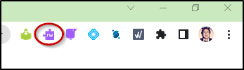 The Read&Write for Google Chrome extension icon Purple puzzle piece