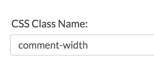CSS Class Name