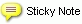 sticky note