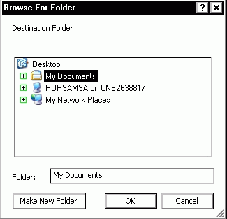 browse for folder