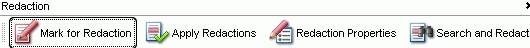 redaction toolbar