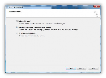 manually connect outlook to exchange server 2013