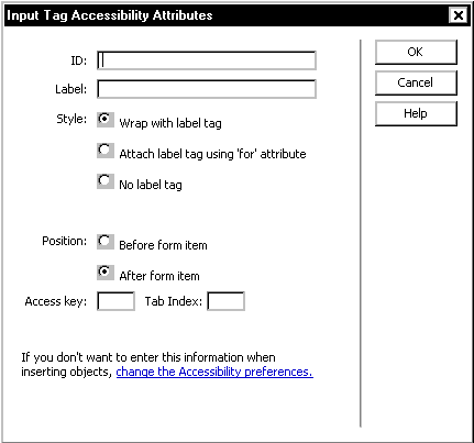 input tag accessibility attributes