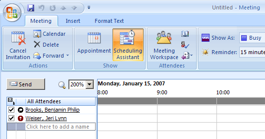 Outlook update meeting request no response gif