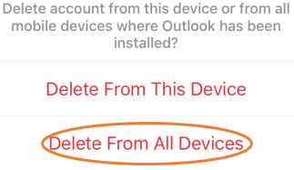 delete from all devices button