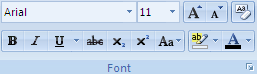 font group