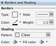 put border in word for program mac