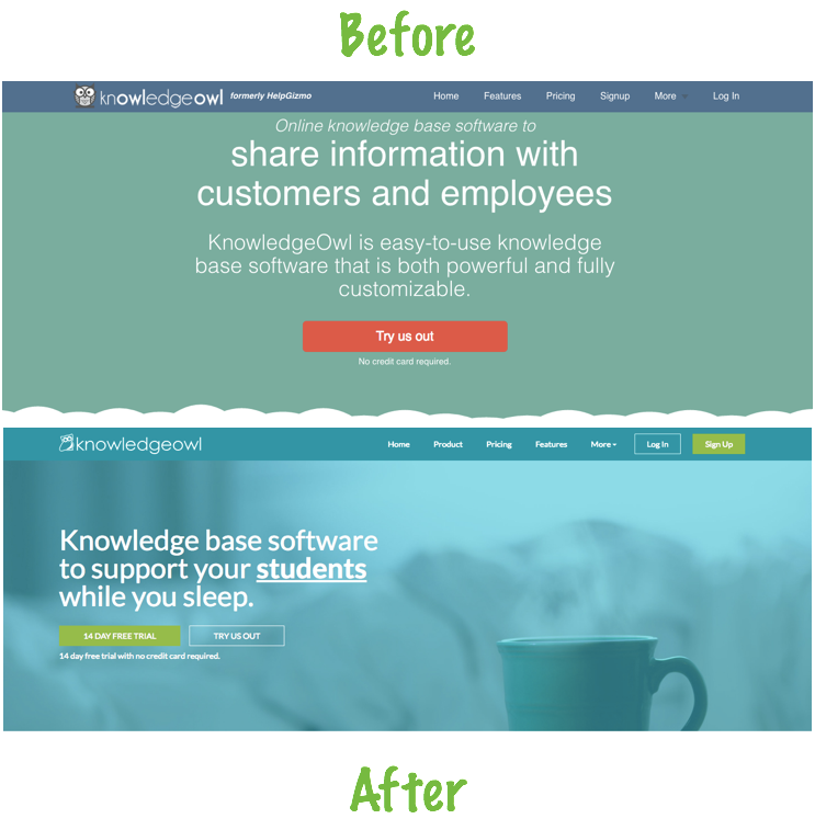 KnowledgeOwl website rebuilt using knowledge base software