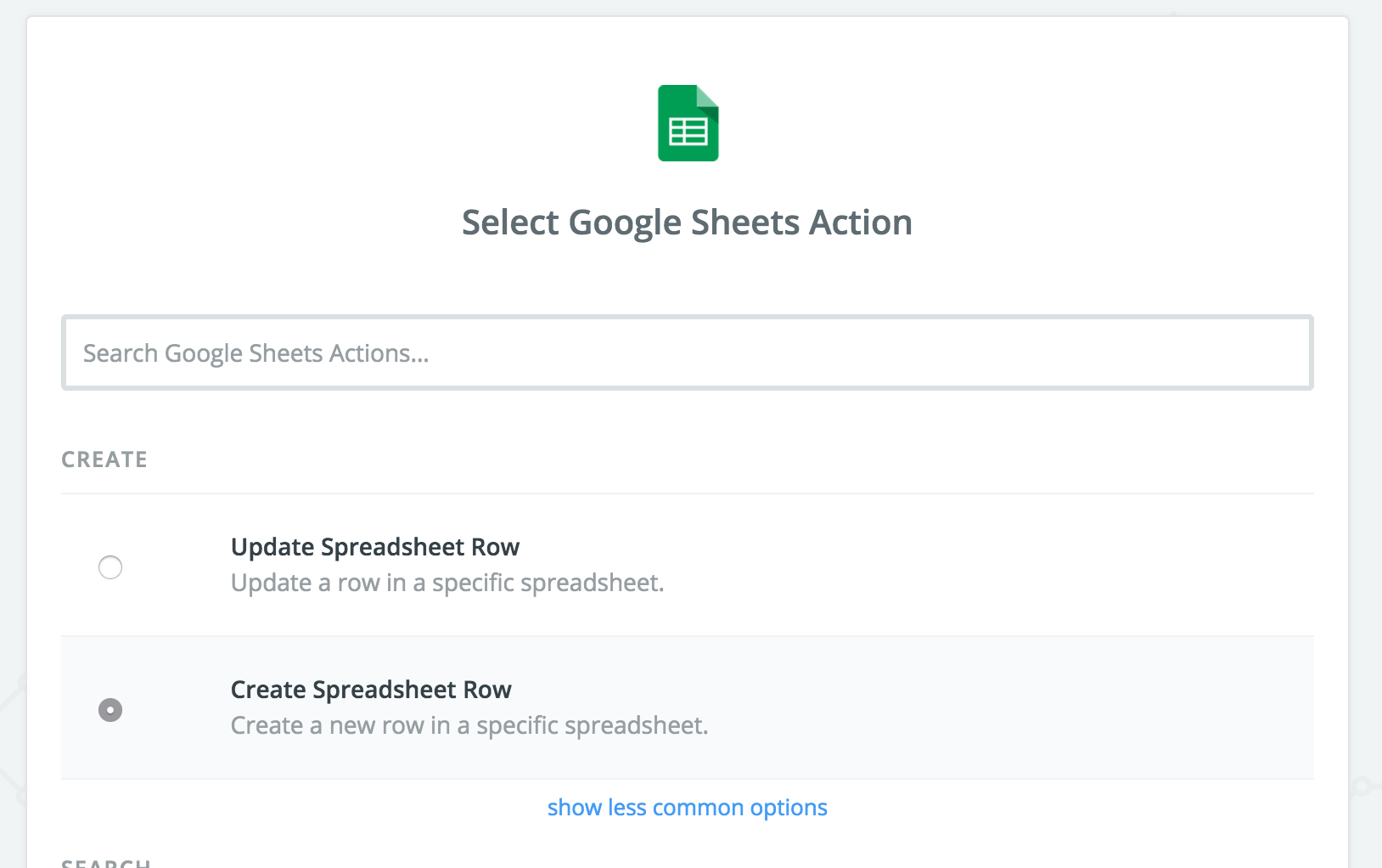 Zap Example: SurveyGizmo and Google Sheets