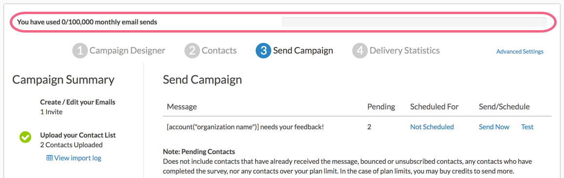 Send Your Survey Via Email: Email Send Limits