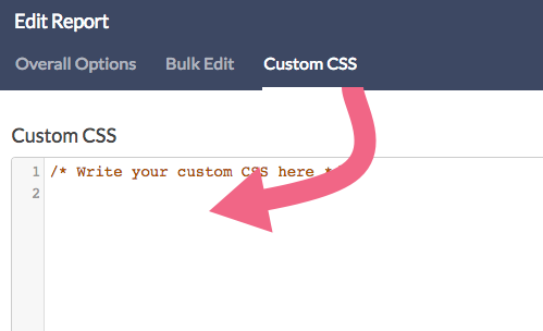 Report Custom CSS
