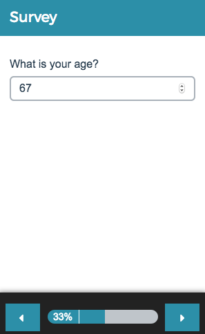 Number Question Survey Taking on Mobile